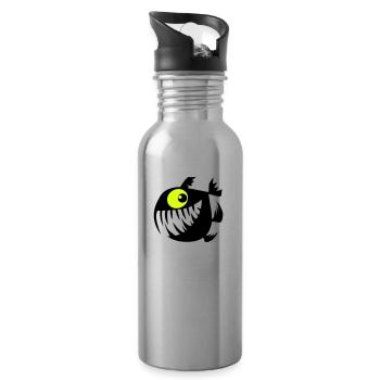 Merry Perry - Water bottle with straw - silver - Right