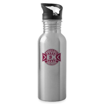 worlds best ex girlfriend - Trinkflasche mit integriertem Trinkhalm - Lightsilver - Rechts