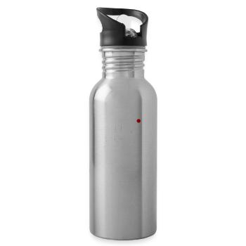 Hallo, Guten Tag - Trinkflasche mit integriertem Trinkhalm - Lightsilver - Rechts