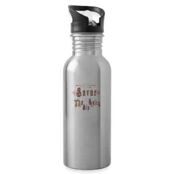 Salted Journey Seasoning Flavor Taste Adventures - Water bottle with straw - silver - Right