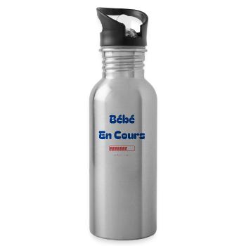 Baby in progress - Water bottle with straw - silver - Right