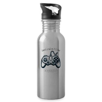 Console - Water bottle with straw - silver - Right