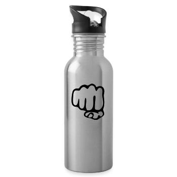 Fist - Water bottle with straw - silver - Right
