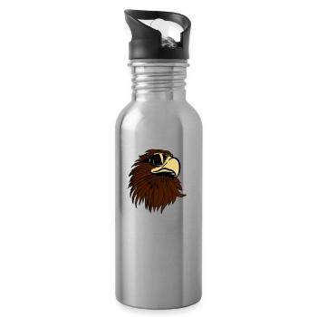 Aigle de cool lunettes de soleil tête Eagle - Gourde avec paille intégrée - argent clair - Droite
