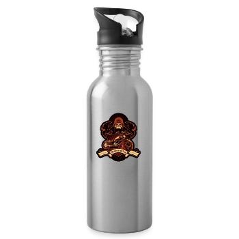 Custom Cruiser - Water bottle with straw - silver - Right