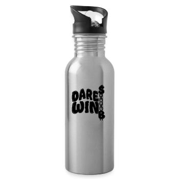 Cash Dollar Dare Win - Water bottle with straw - silver - Right