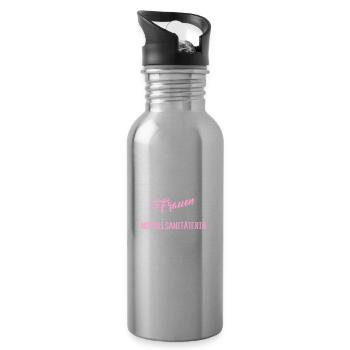 NOTFALLSANITÄTERIN - Trinkflasche mit integriertem Trinkhalm - Lightsilver - Rechts