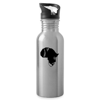 Africa rasta - Gourde avec paille intégrée - argent clair - Droite
