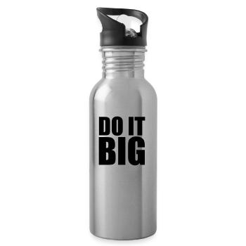 Do It Big - Gourde avec paille intégrée - argent clair - Droite