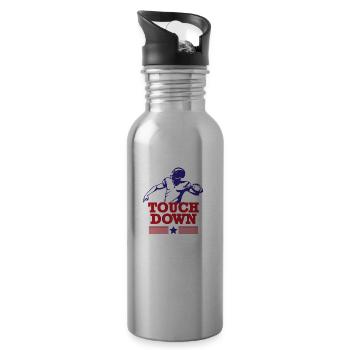 Touch down american dream - Water bottle with straw - silver - Right