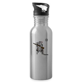 Don't touch that dial - Water bottle with straw - silver - Right