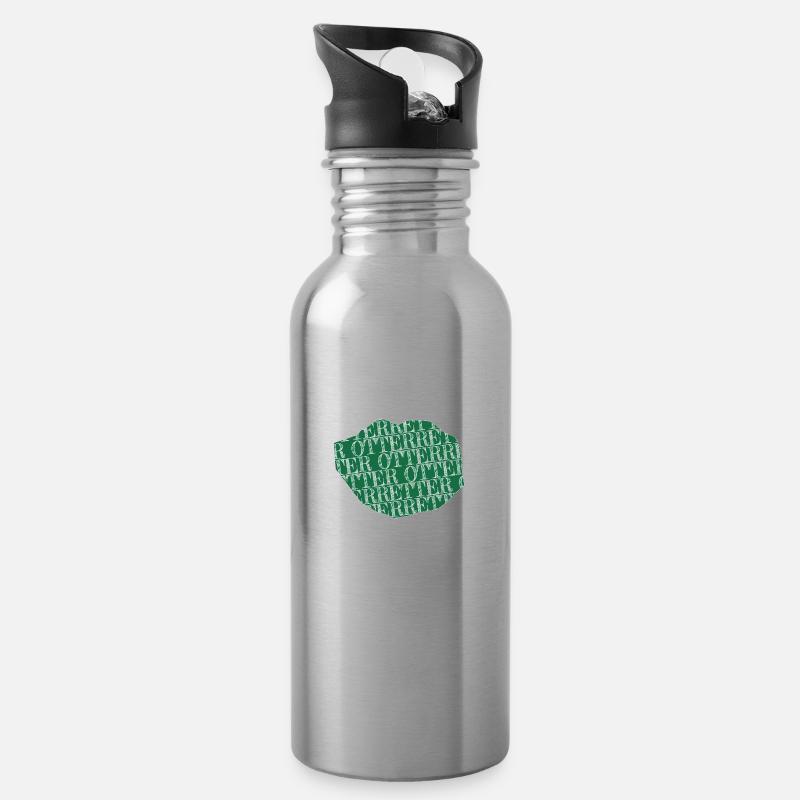 tier crossing freund vegetarier gewaltlosigkeit - Trinkflasche mit integriertem Trinkhalm - Lightsilver