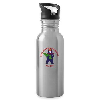 Beer Bear - Trinkflasche mit integriertem Trinkhalm - Lightsilver - Rechts