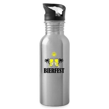 beer festival 01 - Water bottle with straw - silver - Right
