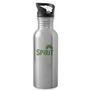 My Spirit Animal - Trinkflasche mit integriertem Trinkhalm - Lightsilver - Rechts