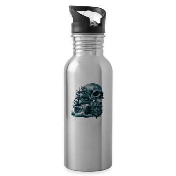 Pirates - Water bottle with straw - silver - Right