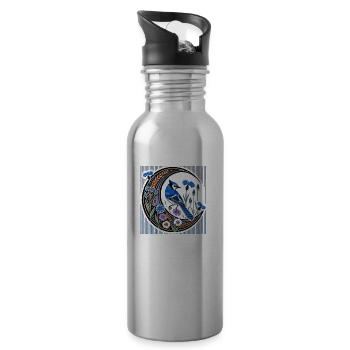 Bluejay - Trinkflasche mit integriertem Trinkhalm - Lightsilver - Rechts
