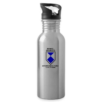 Denkmalgeschützte Datenverarbeitungseinrichtung - Trinkflasche mit integriertem Trinkhalm - Lightsilver - Rechts