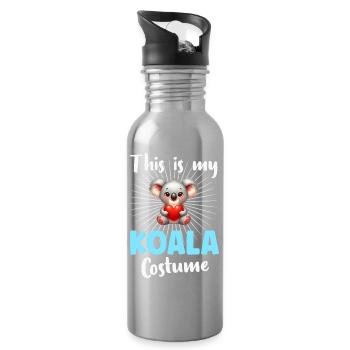 Koala Koala Bear - Water bottle with straw - silver - Right