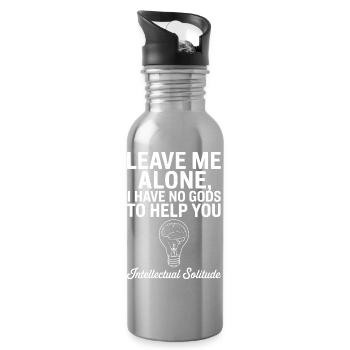 Intellektuelle Einsamkeit Glühbirne - Trinkflasche mit integriertem Trinkhalm - Lightsilver - Rechts