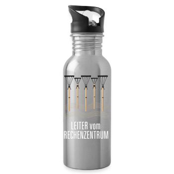 Leiter vom Rechenzentrum Gartenoutfit Gartenarbeit - Trinkflasche mit integriertem Trinkhalm - Lightsilver - Rechts