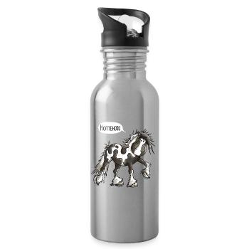 Hottehüüü Irish Tinker - Trinkflasche mit integriertem Trinkhalm - Lightsilver - Rechts