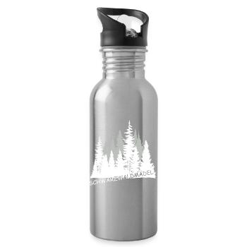 Schwarzwaldmädel - Trinkflasche mit integriertem Trinkhalm - Lightsilver - Rechts