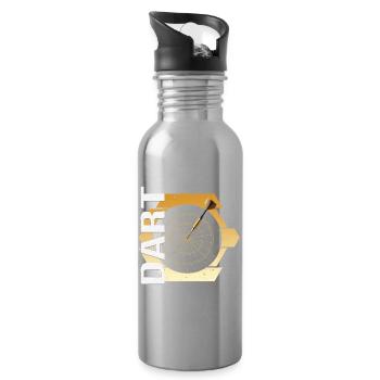 Dart - Trinkflasche mit integriertem Trinkhalm - Lightsilver - Rechts