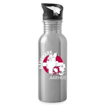 Aarhus - Trinkflasche mit integriertem Trinkhalm - Lightsilver - Rechts