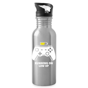Running on Low XP Controller - Water bottle with straw - silver - Right
