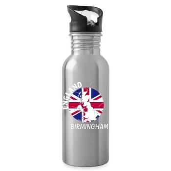 Birmingham - Water bottle with straw - silver - Right