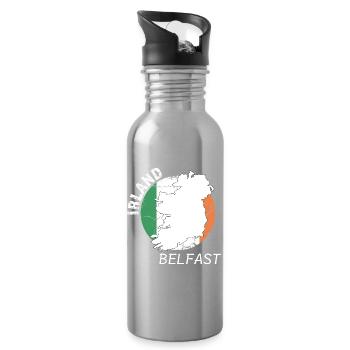 Belfast - Water bottle with straw - silver - Right