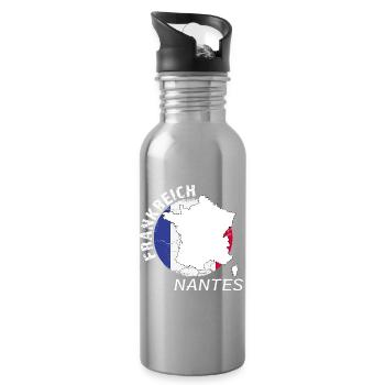 Nantes - Trinkflasche mit integriertem Trinkhalm - Lightsilver - Rechts