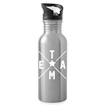 Team - Trinkflasche mit integriertem Trinkhalm - Lightsilver - Rechts