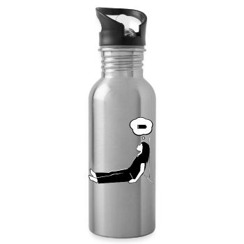 Muttermodus – Niedriger Strom - Trinkflasche mit integriertem Trinkhalm - Lightsilver - Rechts