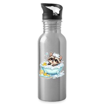 Baby_Oskar-_Badewanne - Trinkflasche mit integriertem Trinkhalm - Lightsilver - Rechts