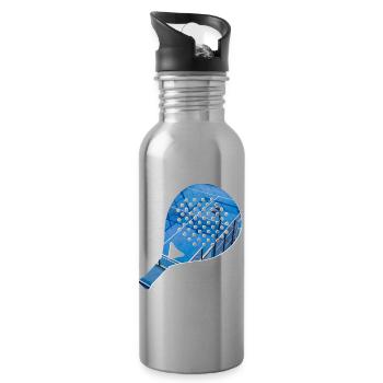 PADEL Racket Shirt, Hoodie, Cup, Cap - Water bottle with straw - silver - Right