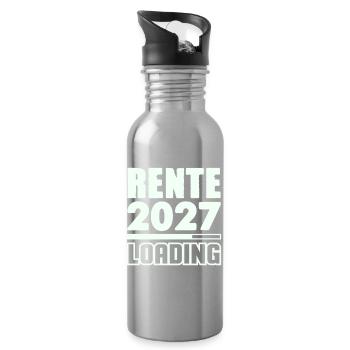 Pension 2027 Loading - Water bottle with straw - silver - Right