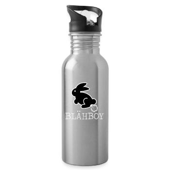 BLÄHBOY - Trinkflasche mit integriertem Trinkhalm - Lightsilver - Rechts