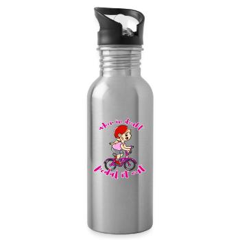 Vélo Sport - Gourde avec paille intégrée - argent clair - Droite