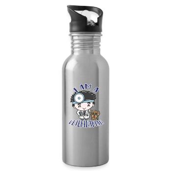 Veterinarian - Water bottle with straw - silver - Right