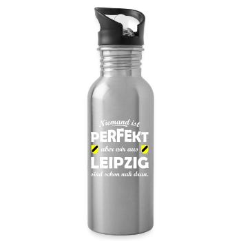 Leipzig Perfekt - Trinkflasche mit integriertem Trinkhalm - Lightsilver - Rechts