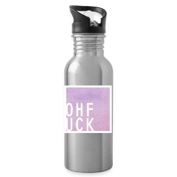 ohfck - Trinkflasche mit integriertem Trinkhalm - Lightsilver - Rechts