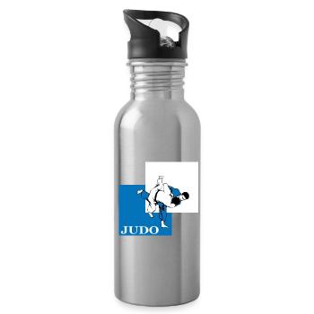 judo - Water bottle with straw - silver - Right
