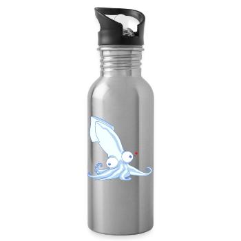 Octopus - Trinkflasche mit integriertem Trinkhalm - Lightsilver - Rechts