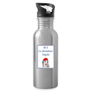 49.3 - Trinkflasche mit integriertem Trinkhalm - Lightsilver - Rechts