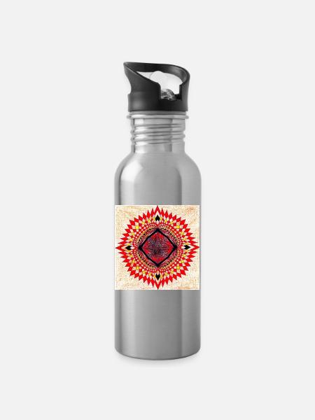LMNART - Water bottle with straw - silver