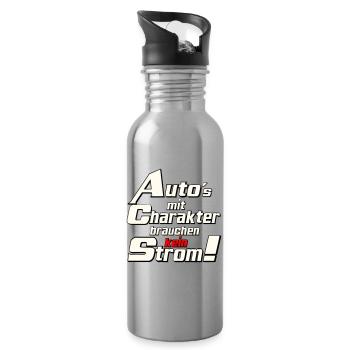 Auto Tuning Schrauber Kult Auto mit charakter (25) - Trinkflasche mit integriertem Trinkhalm - Lightsilver - Rechts