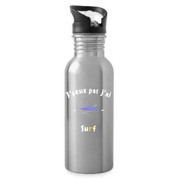 J peux pas j ai Surf - Gourde avec paille intégrée - argent clair - Droite