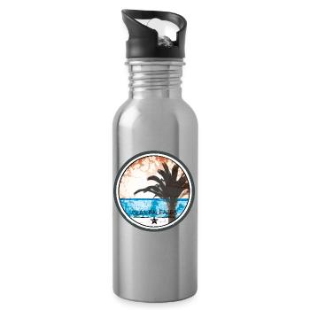 Islas Baleares - Trinkflasche mit integriertem Trinkhalm - Lightsilver - Rechts